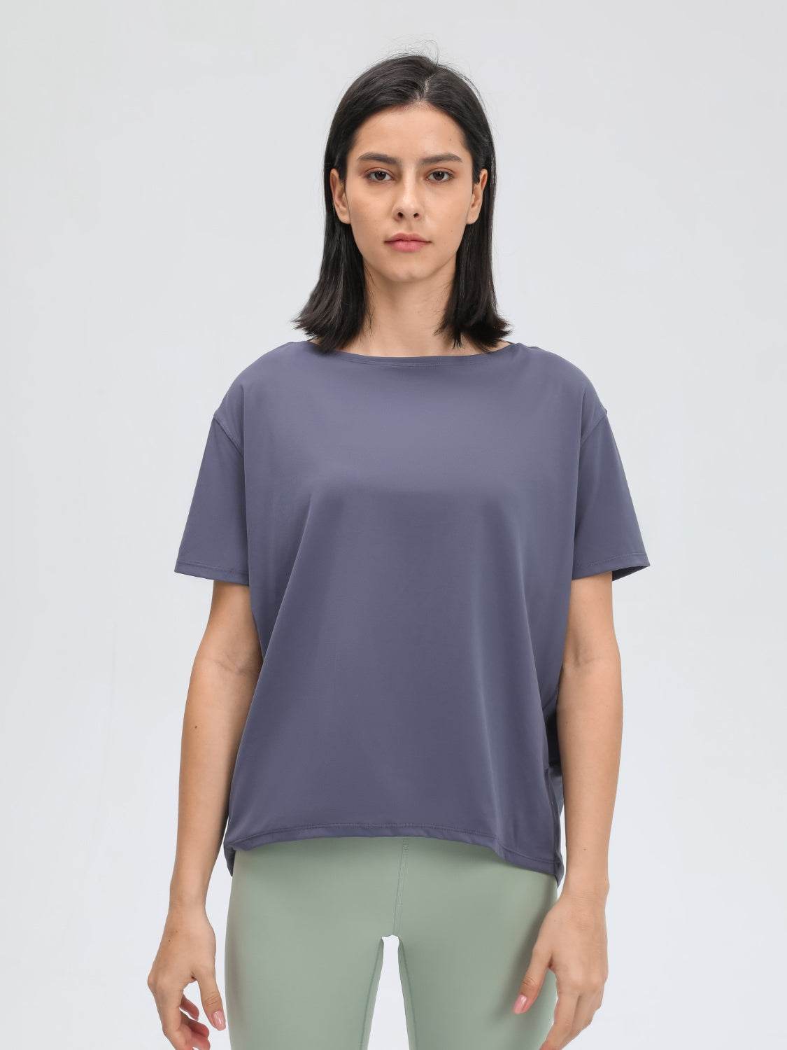 Millennia Round Neck Short Sleeve Active T-Shirt - Hovatok