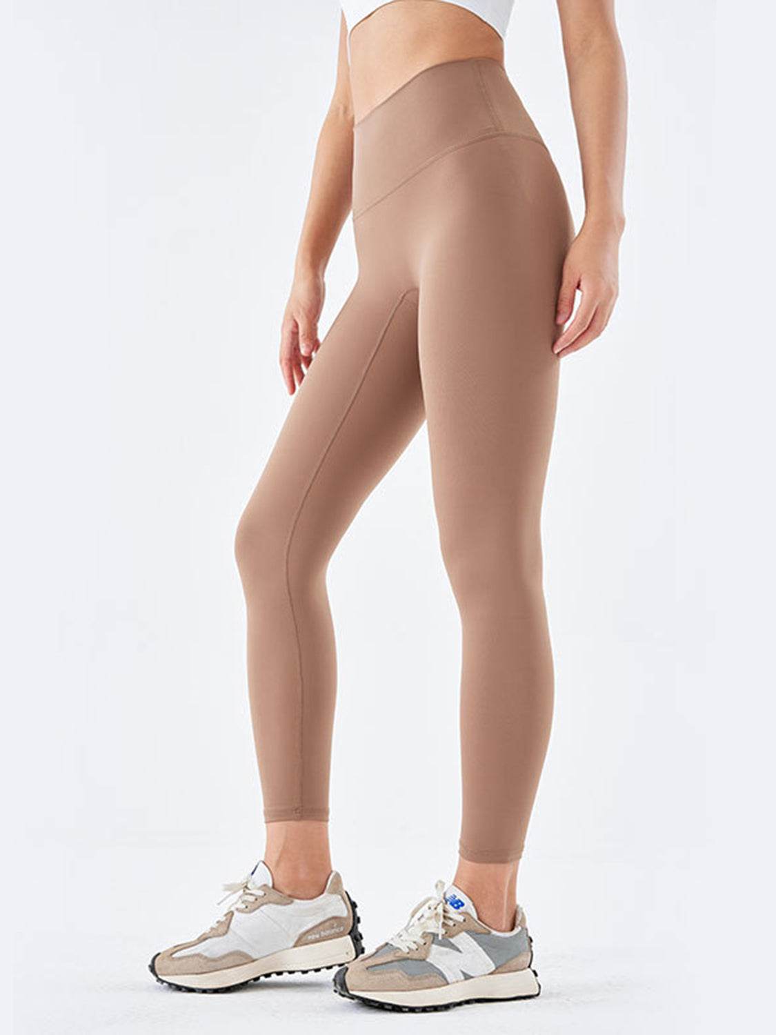 Wide Waistband Sports Leggings - Hovatok