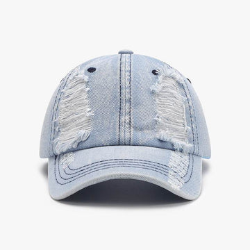 Distressed Cotton Baseball Cap - Hovatok