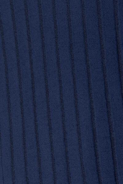 Basic Bae Full Size Ribbed Round Neck Slit Knit Top - Hovatok