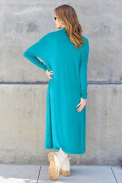 Basic Bae Full Size Open Front Long Sleeve Cover Up - Hovatok
