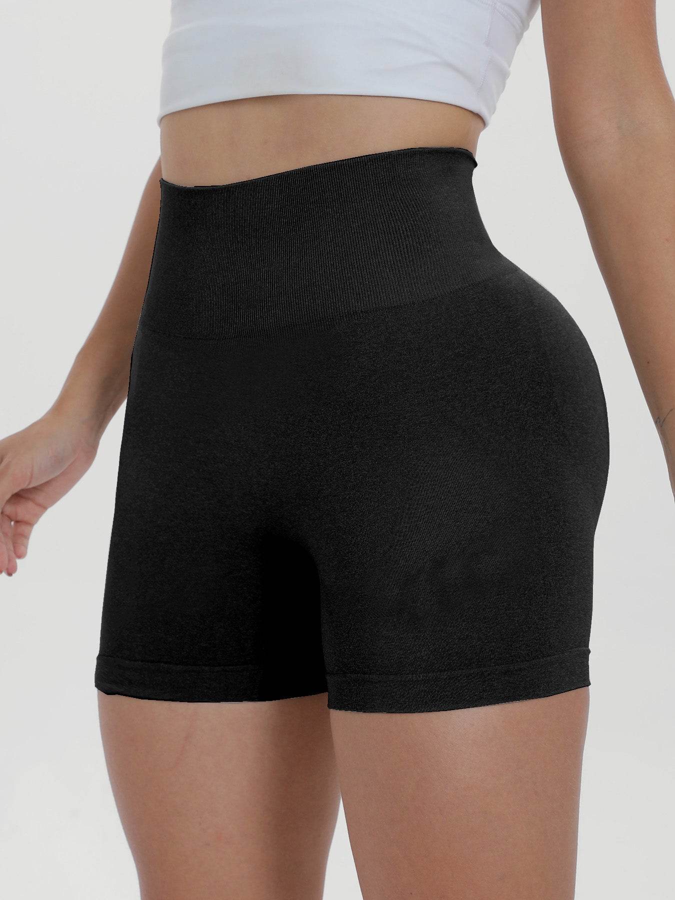High Waist Active Shorts - Hovatok
