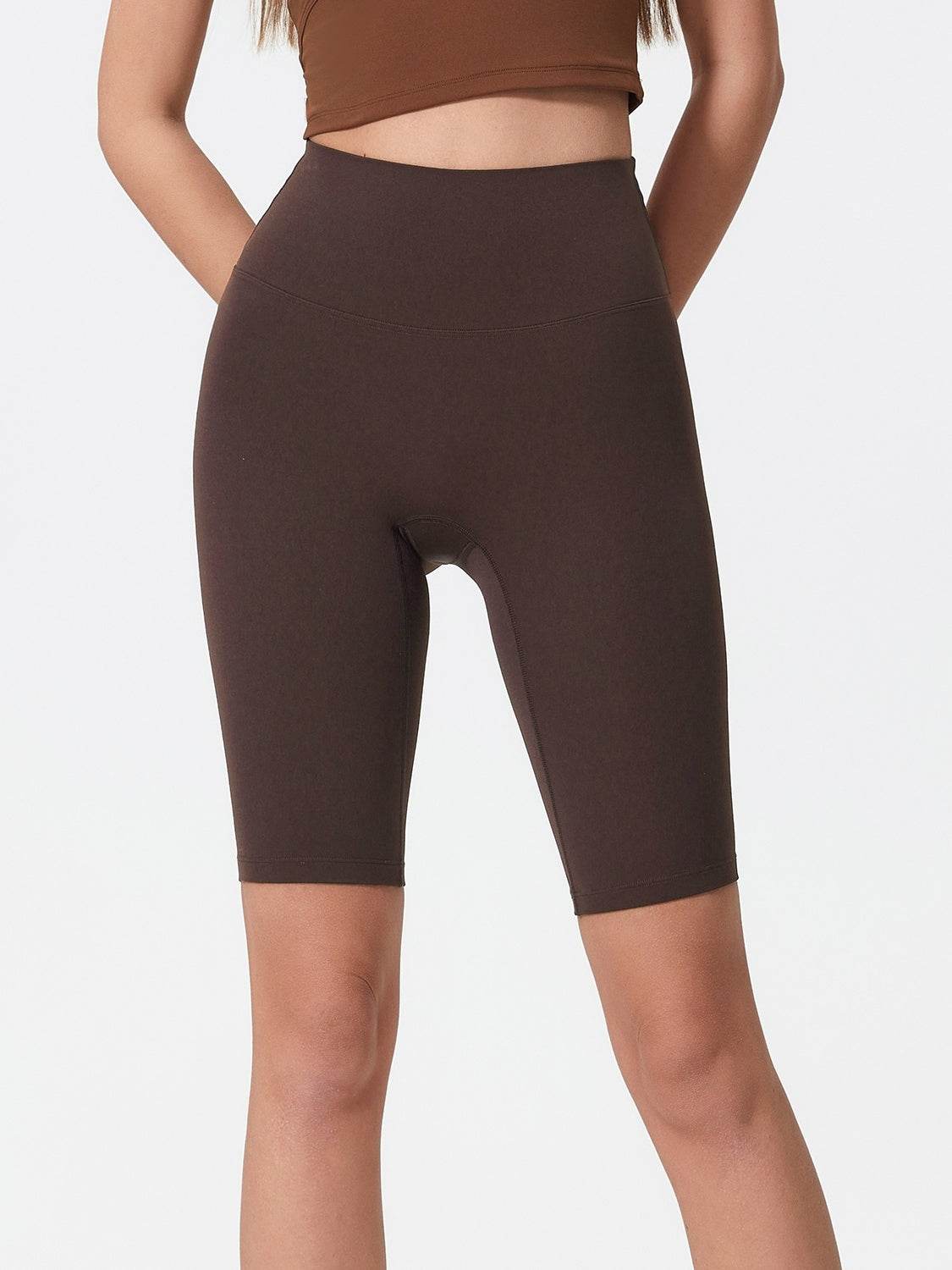 Millennia High Rise Wide Waistband Active Shorts - Hovatok