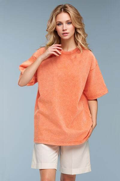 Basic Bae Round Neck Half Sleeve T-Shirt - Hovatok