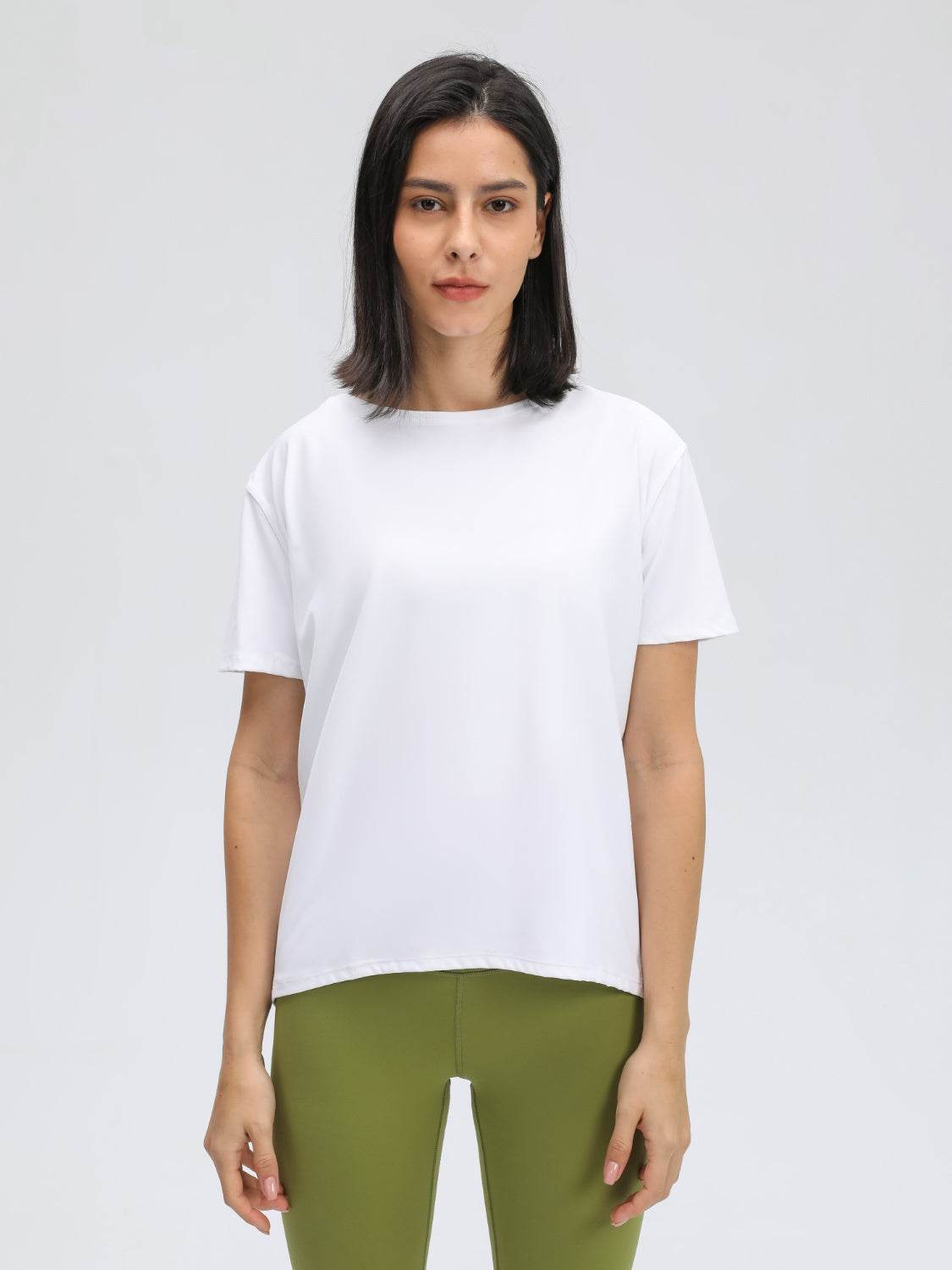 Millennia Round Neck Short Sleeve Active T-Shirt - Hovatok