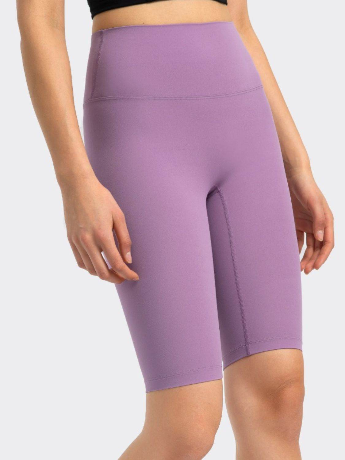 Millennia High Rise Wide Waistband Active Shorts - Hovatok