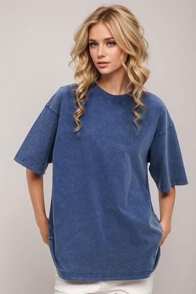 Basic Bae Round Neck Half Sleeve T-Shirt - Hovatok