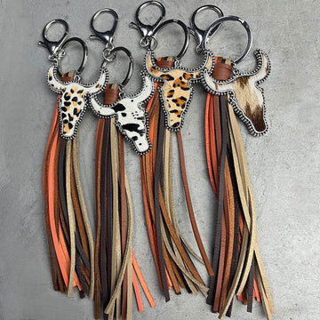 Bull Shape Fringe Key Chain - Hovatok