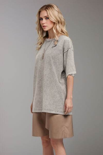 Basic Bae Round Neck Half Sleeve T-Shirt - Hovatok