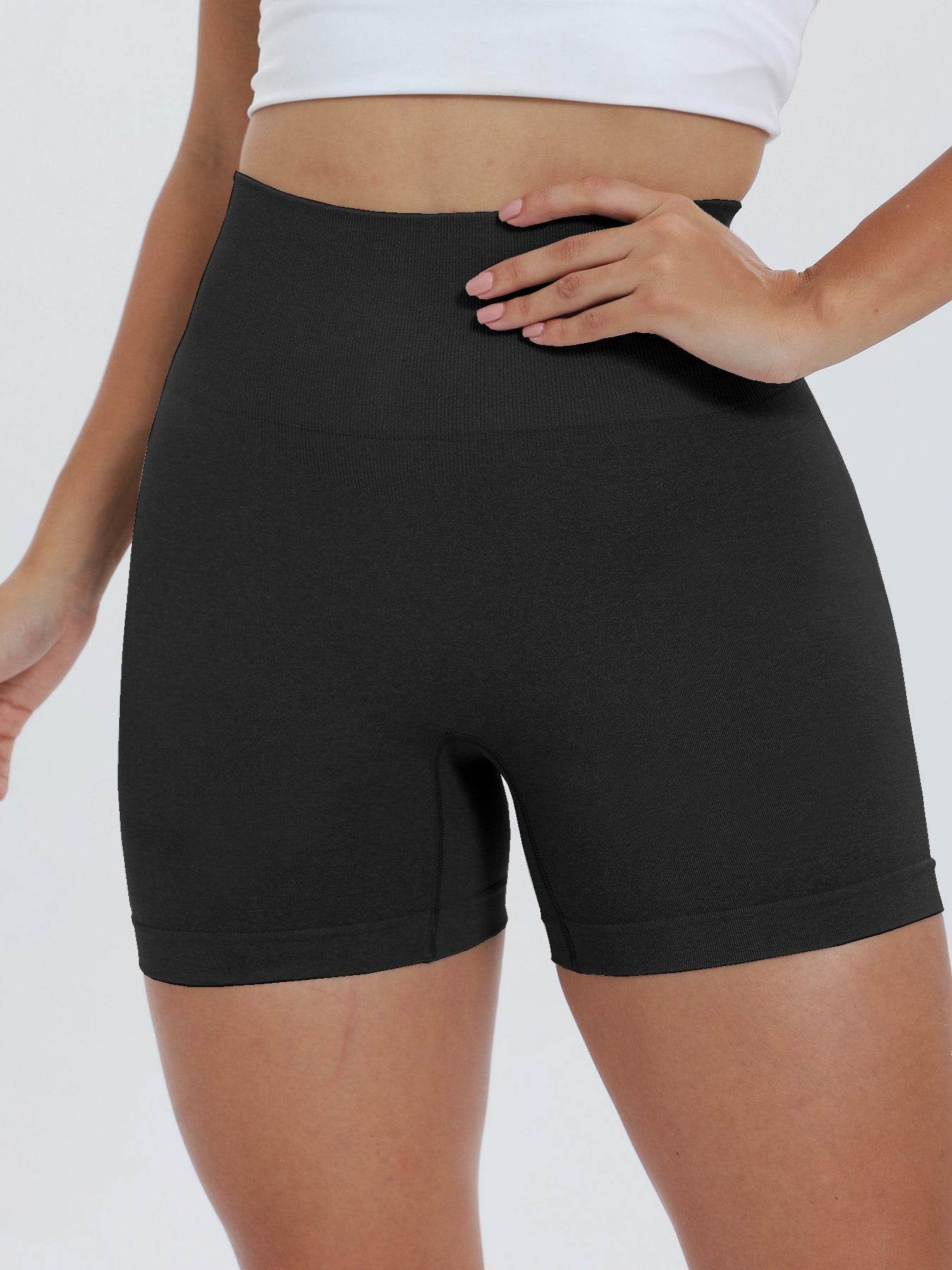 High Waist Active Shorts - Hovatok