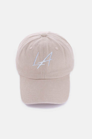 Zenana Washed Embroidered City Baseball Cap - Hovatok