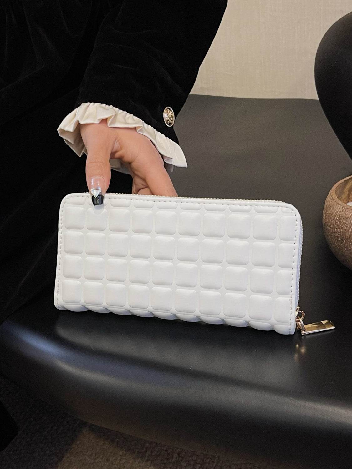 PU Leather Solid Color Wallet - Hovatok