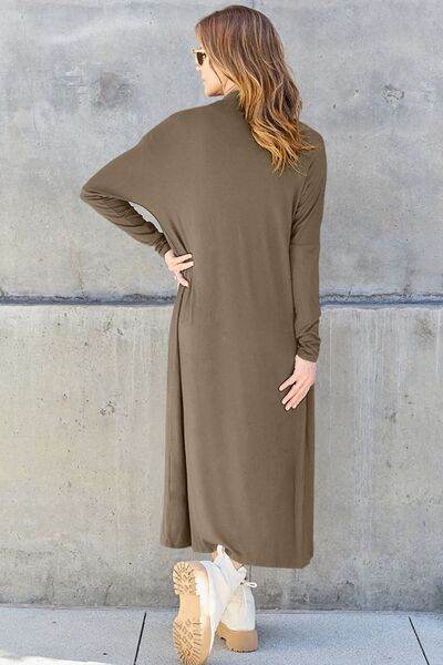 Basic Bae Full Size Open Front Long Sleeve Cover Up - Hovatok