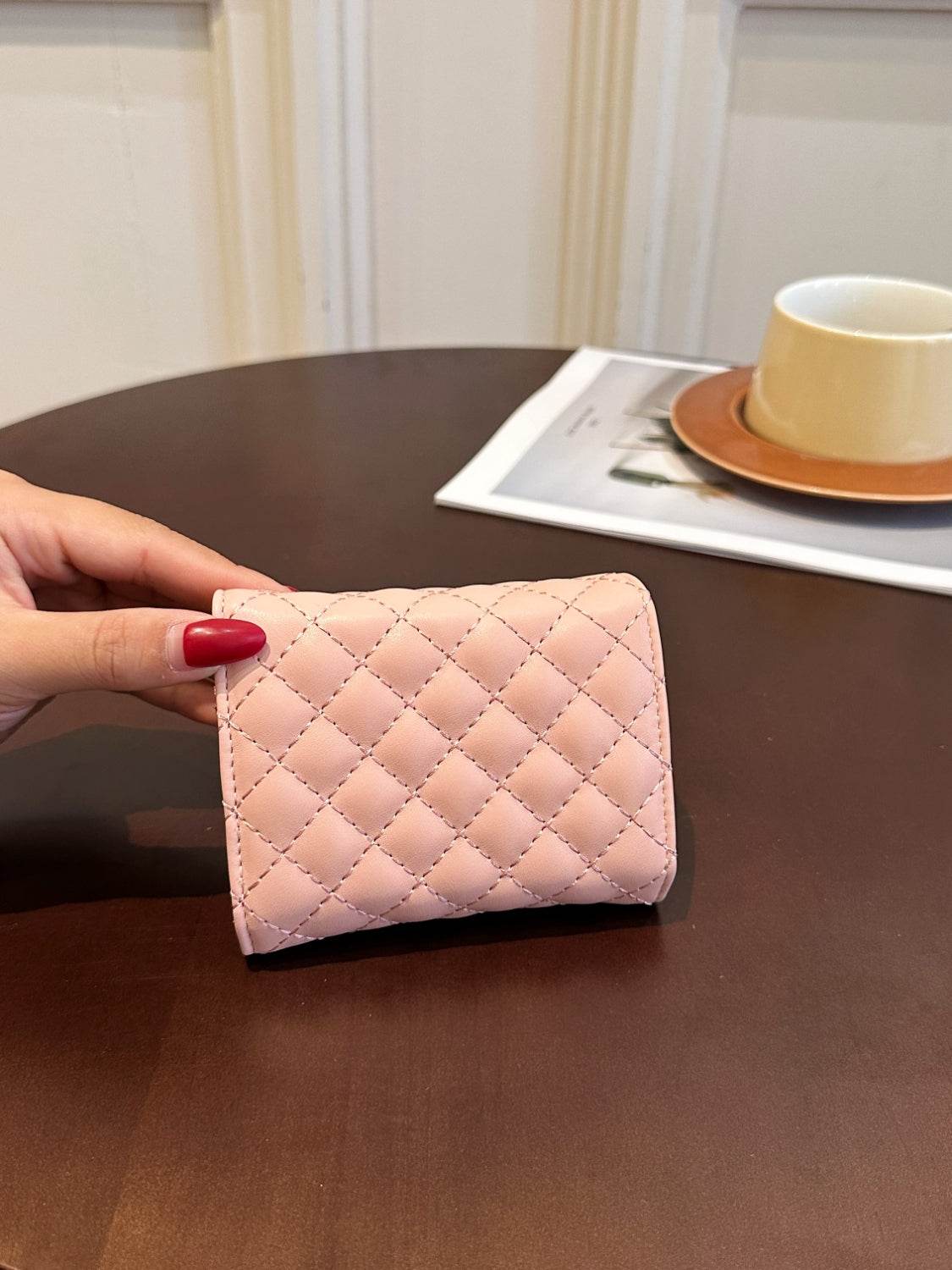 PU Leather Solid Color Wallet - Hovatok