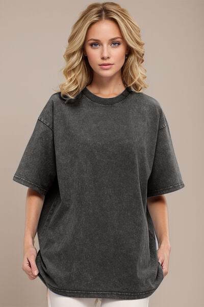 Basic Bae Round Neck Half Sleeve T-Shirt - Hovatok