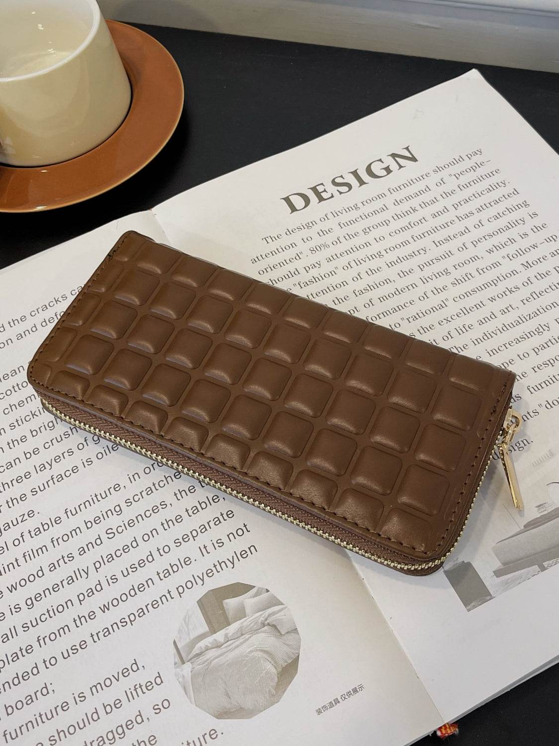 PU Leather Solid Color Wallet - Hovatok