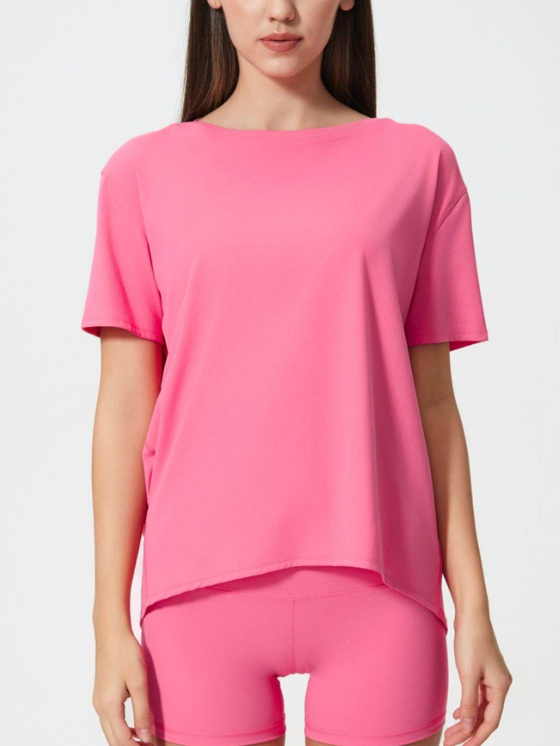 Millennia Round Neck Short Sleeve Active T-Shirt - Hovatok