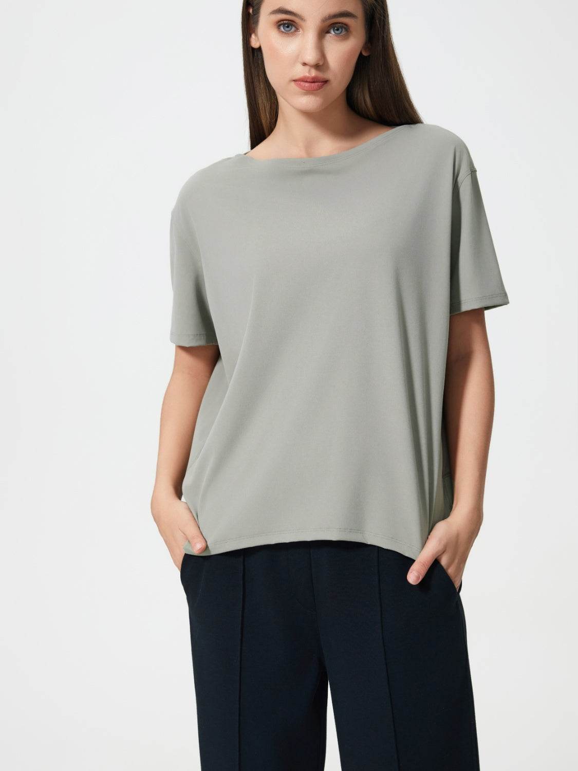 Millennia Round Neck Short Sleeve Active T-Shirt - Hovatok