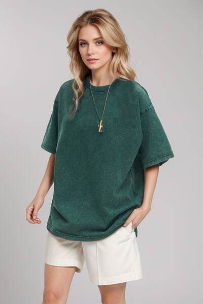 Basic Bae Round Neck Half Sleeve T-Shirt - Hovatok