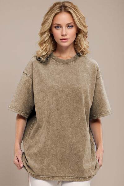 Basic Bae Round Neck Half Sleeve T-Shirt - Hovatok