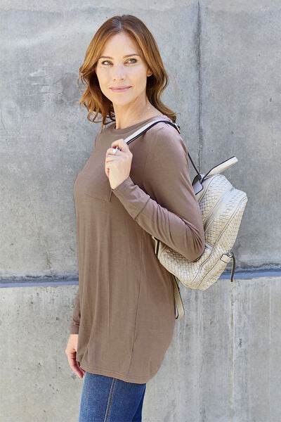 Basic Bae Full Size Round Neck Long Sleeve Top - Hovatok