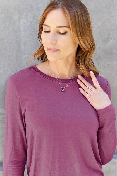 Basic Bae Full Size Round Neck Long Sleeve Top - Hovatok