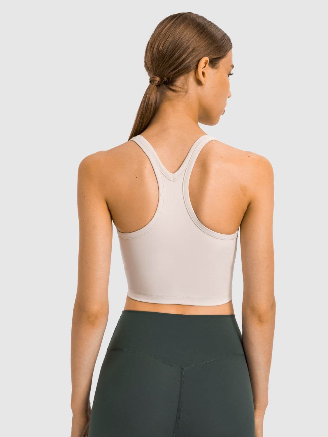 Millennia Scoop Neck Active Tank with Detachable Chest Pads - Hovatok