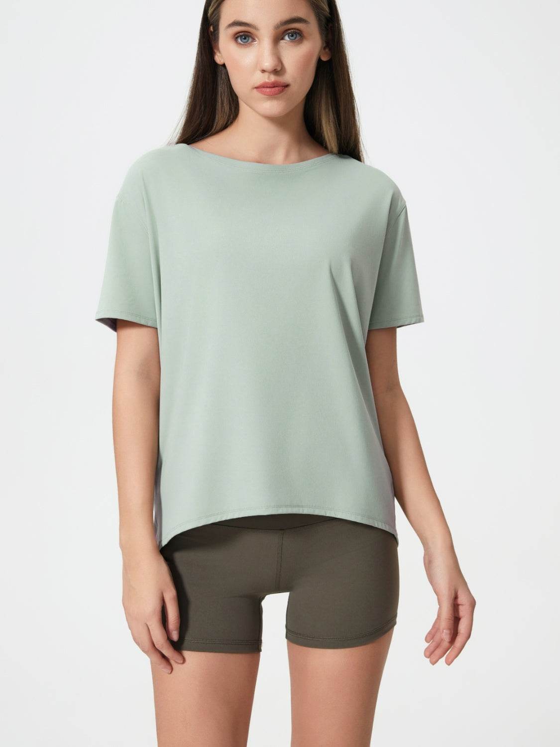 Millennia Round Neck Short Sleeve Active T-Shirt - Hovatok