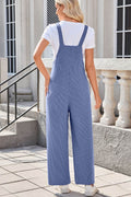 Lovelet Square Neck Wide Strap Overalls with Pockets - Hovatok