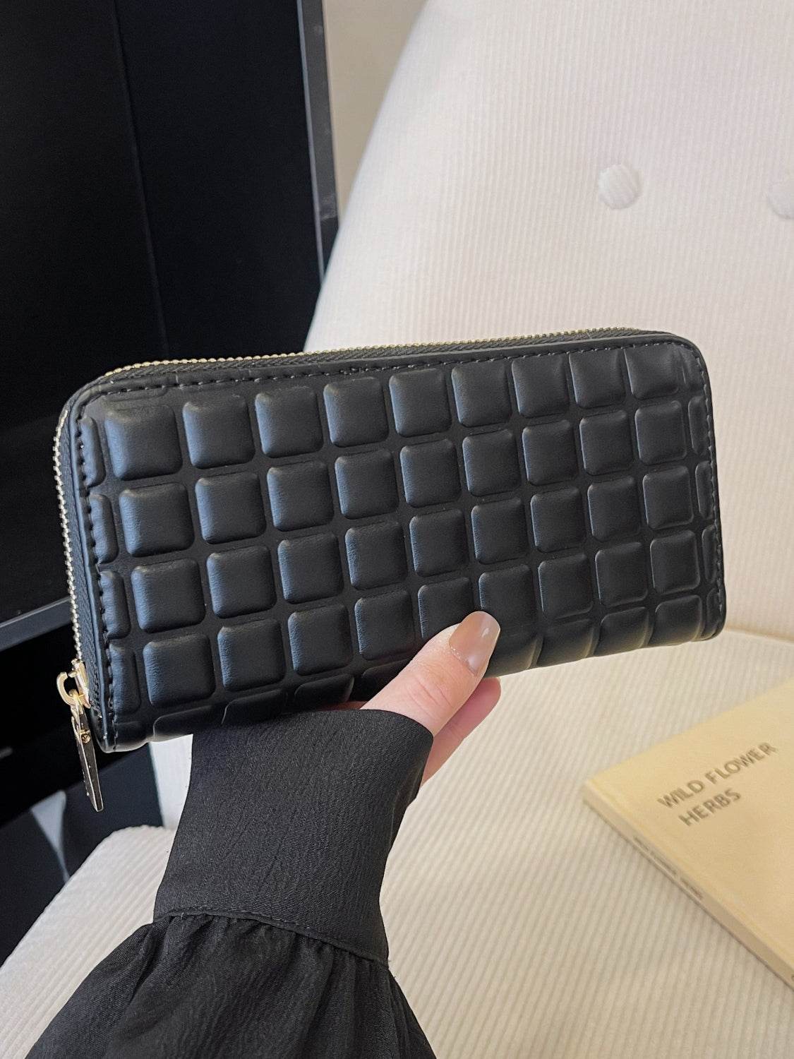 PU Leather Solid Color Wallet - Hovatok