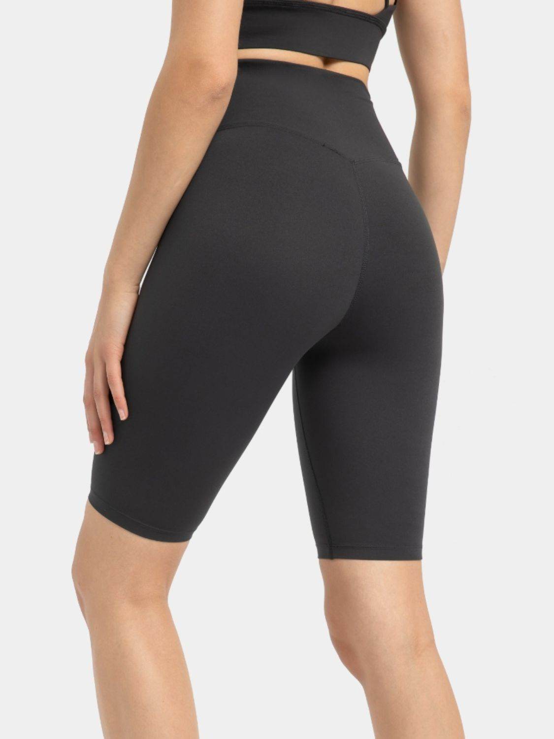 Millennia High Rise Wide Waistband Active Shorts - Hovatok