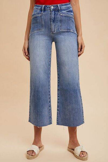 Annie Wear High Rise Wide Leg Jeans - Hovatok