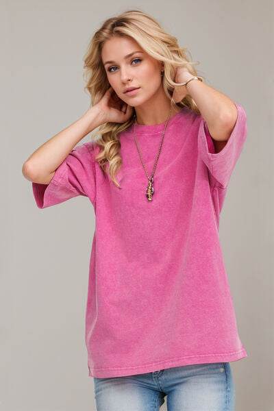 Basic Bae Round Neck Half Sleeve T-Shirt - Hovatok