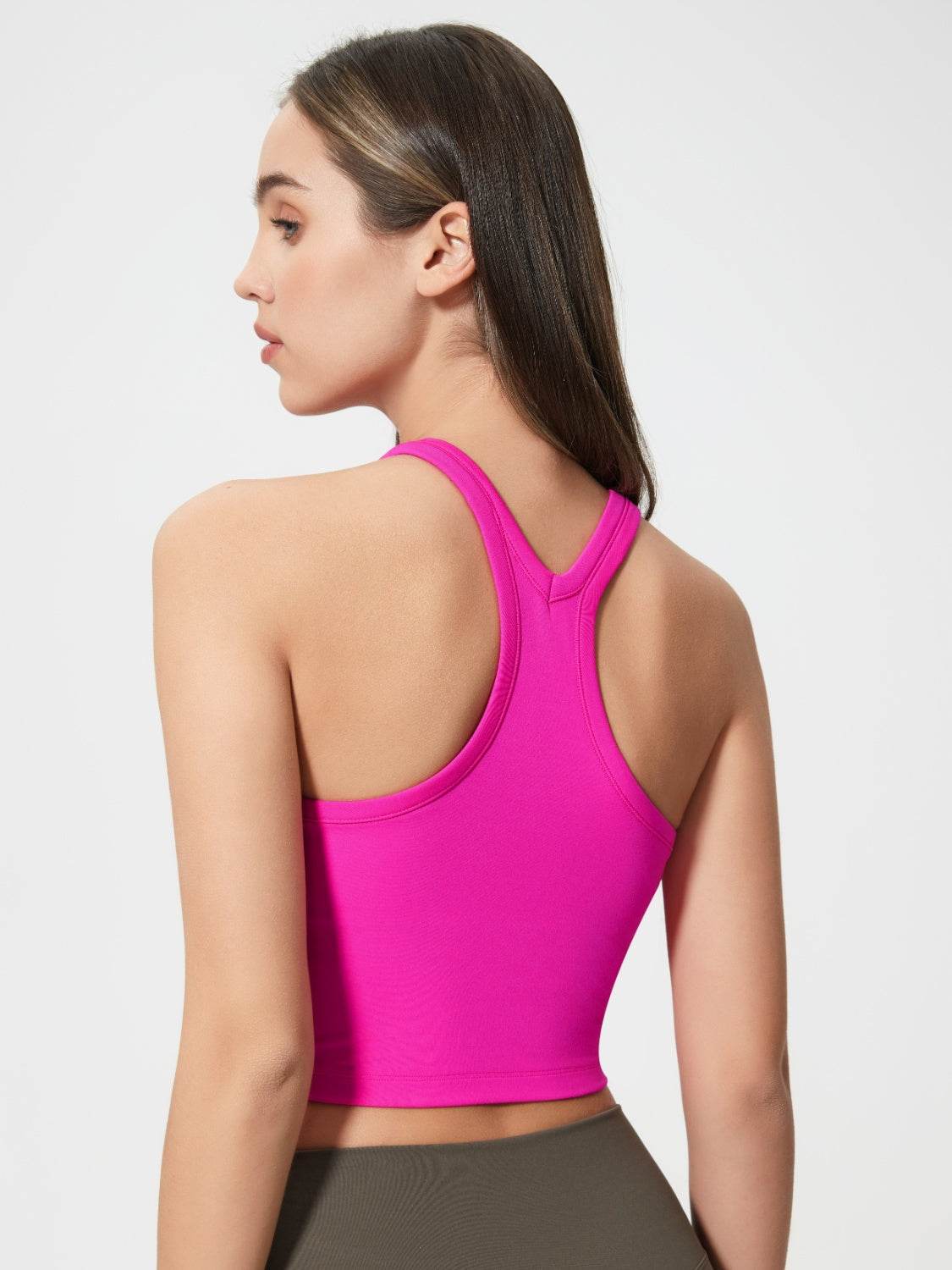 Millennia Scoop Neck Active Tank with Detachable Chest Pads - Hovatok