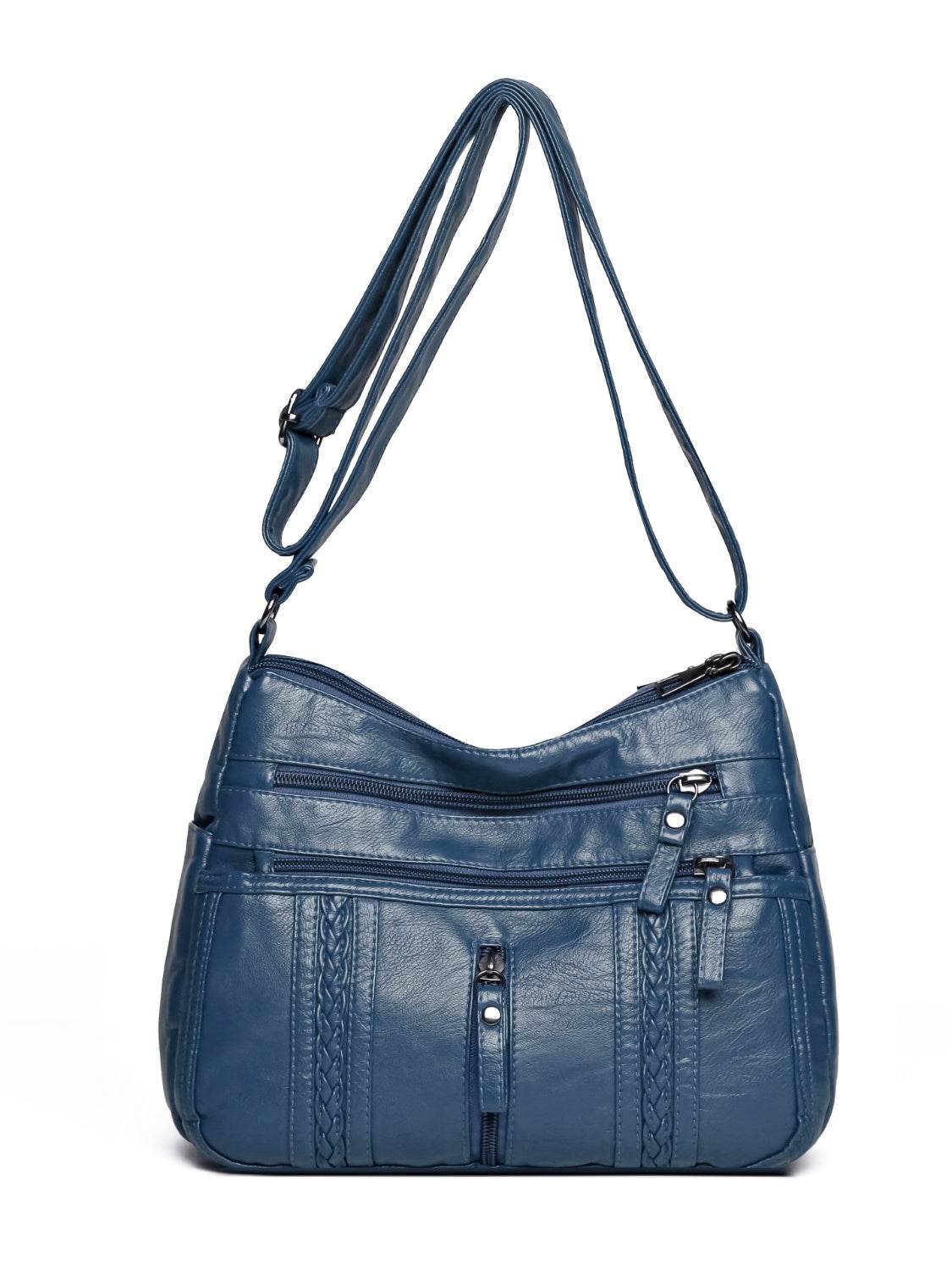 PU Leather Adjustable Strap Shoulder Bag - Hovatok