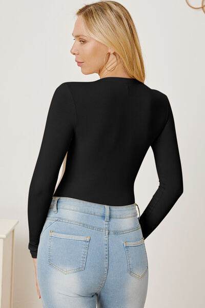 Zip Up Long Sleeve Bodysuit - Hovatok