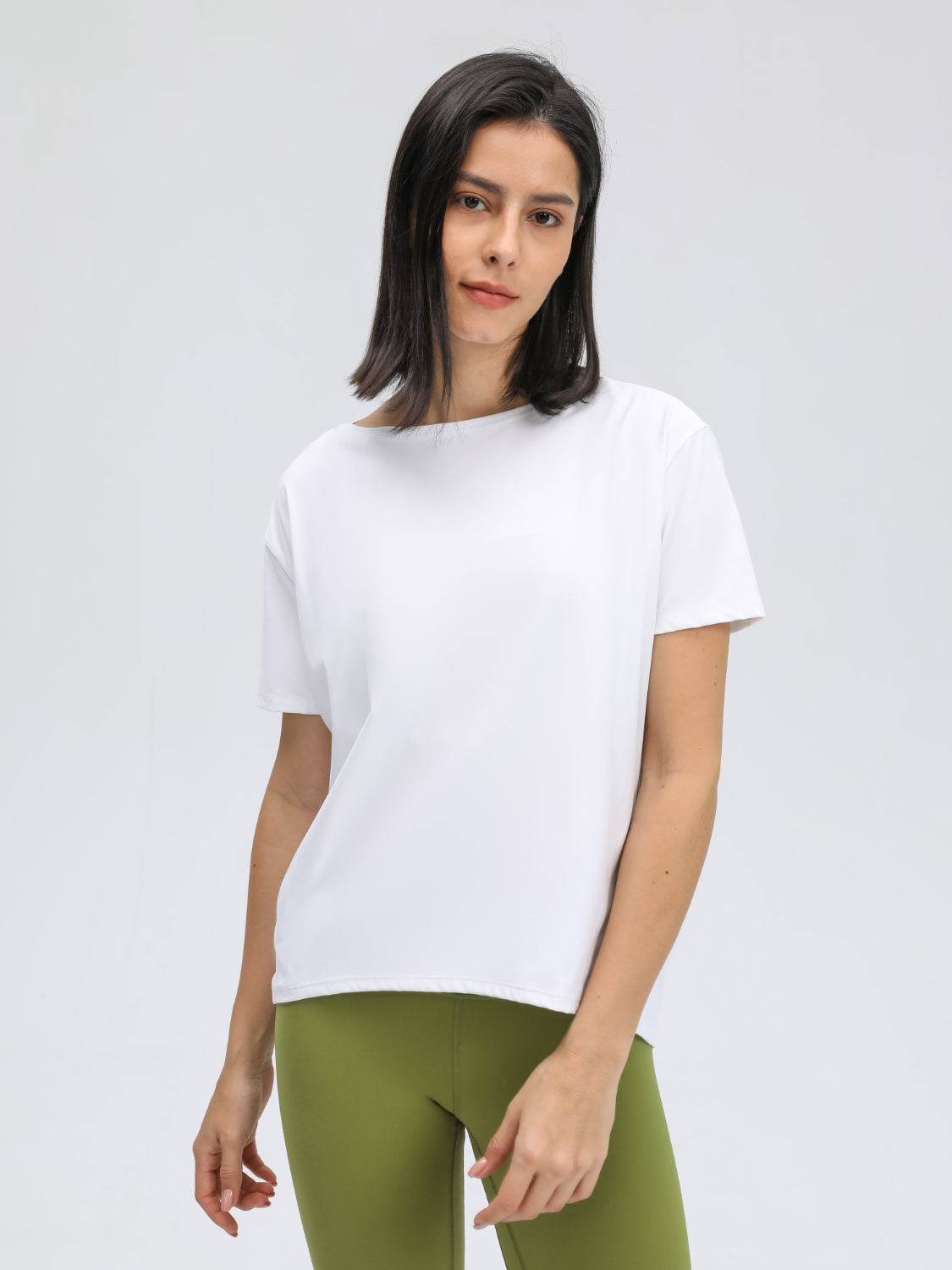 Millennia Round Neck Short Sleeve Active T-Shirt - Hovatok