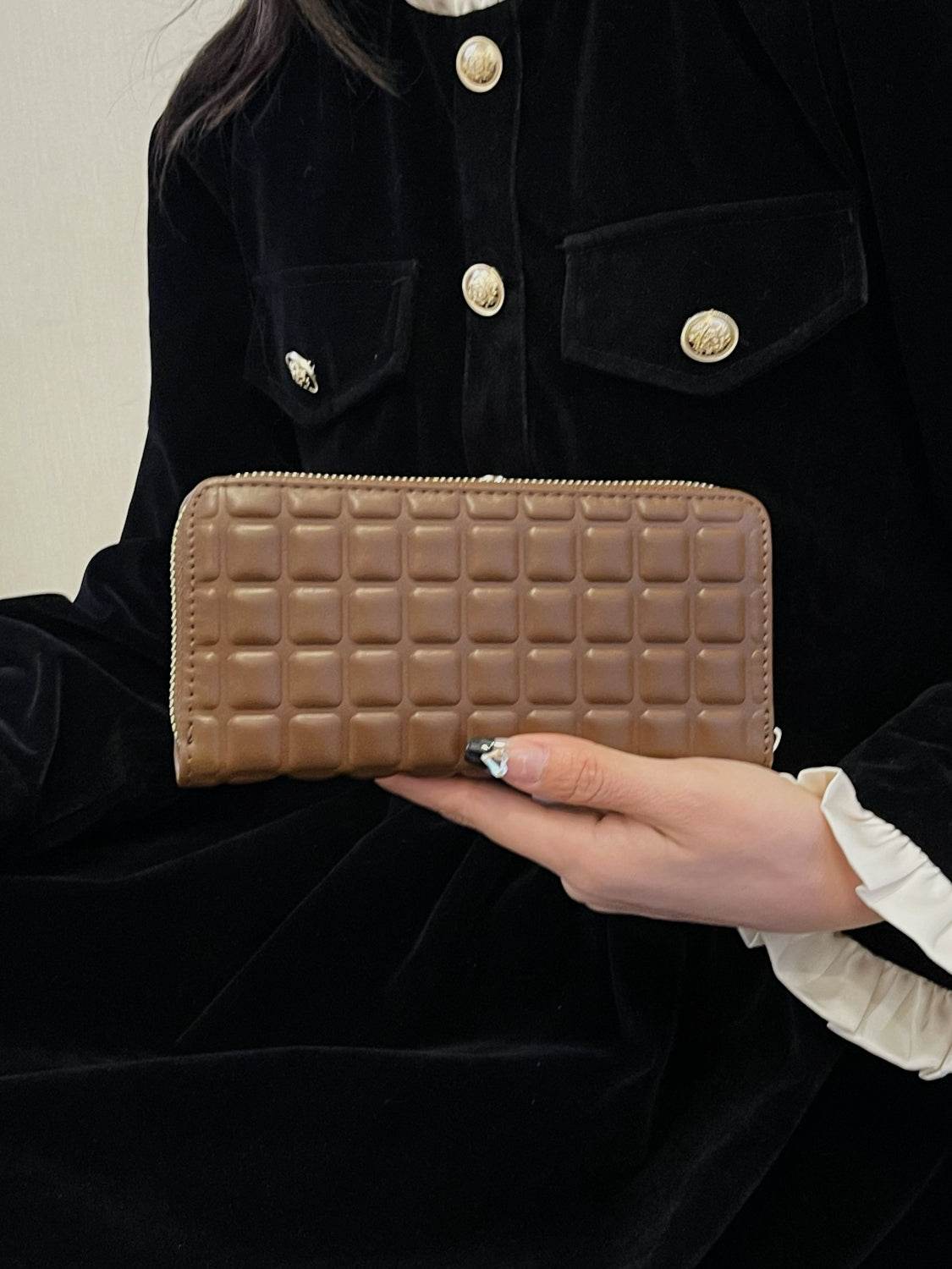 PU Leather Solid Color Wallet - Hovatok