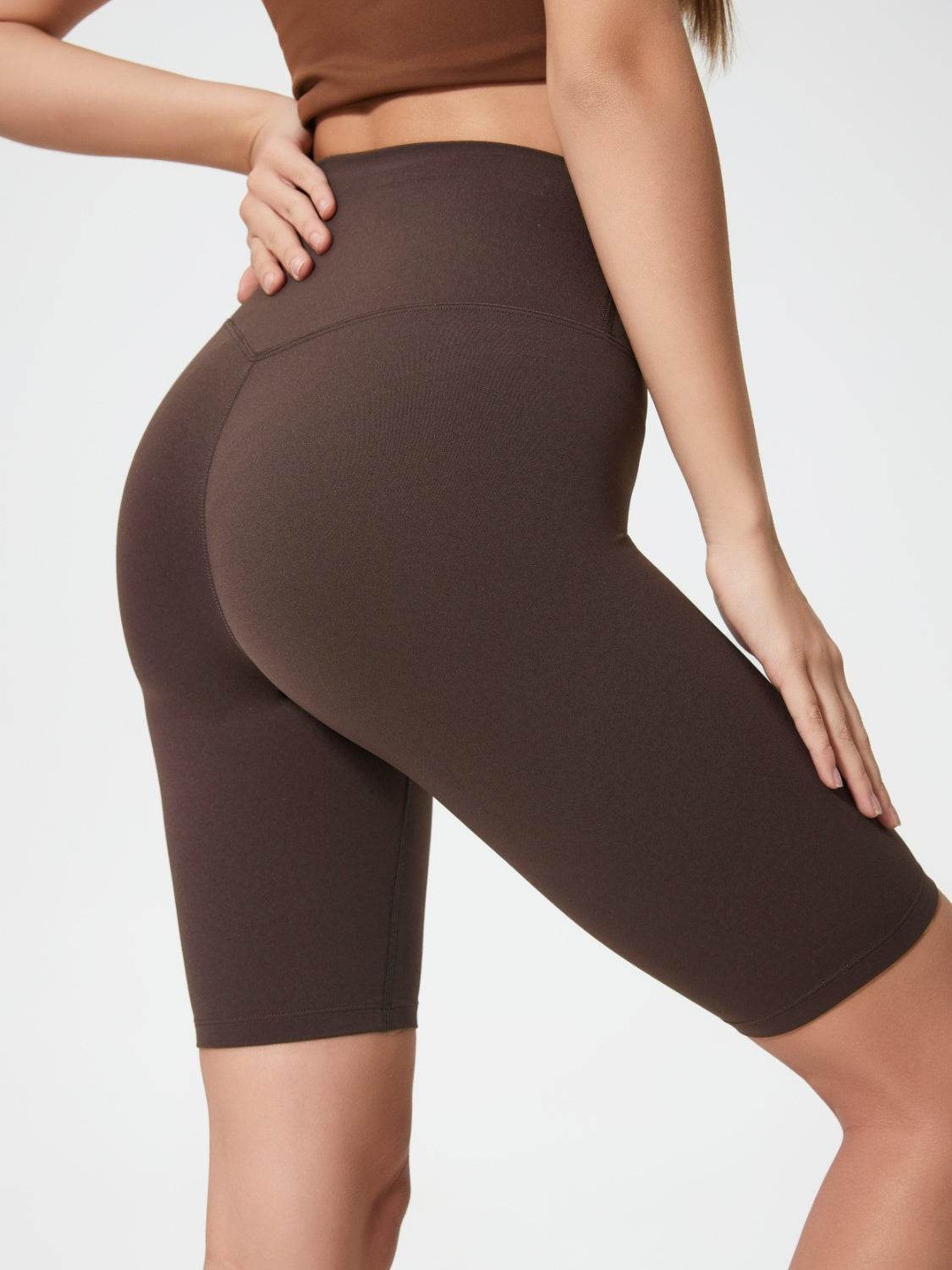 Millennia High Rise Wide Waistband Active Shorts - Hovatok