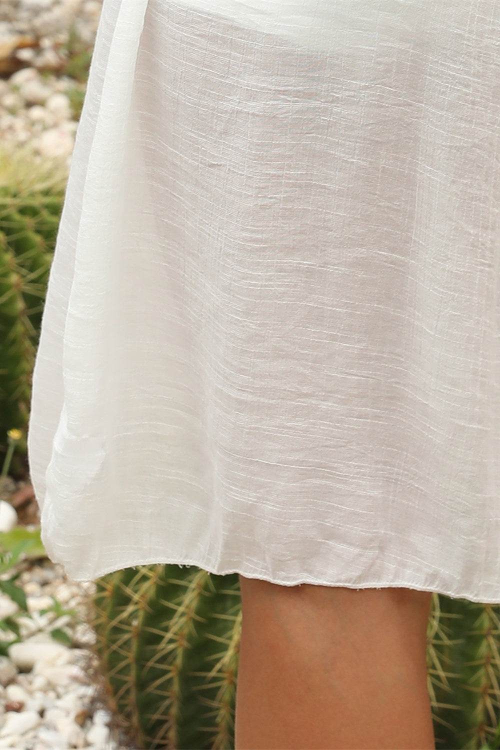 Geometric V-Neck Spaghetti Strap Cover Up Dress - Hovatok