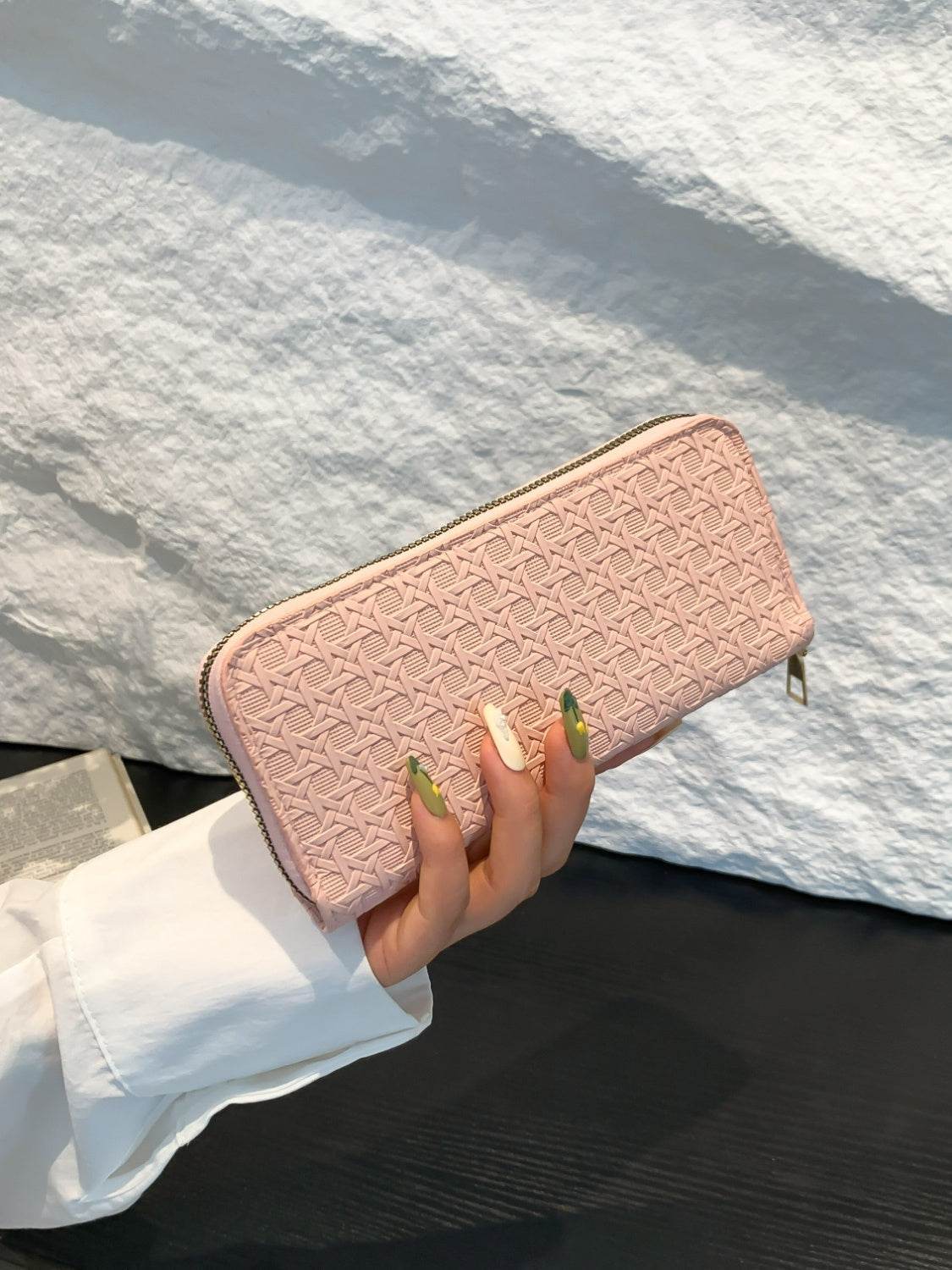 PU Leather Solid Color Wallet - Hovatok
