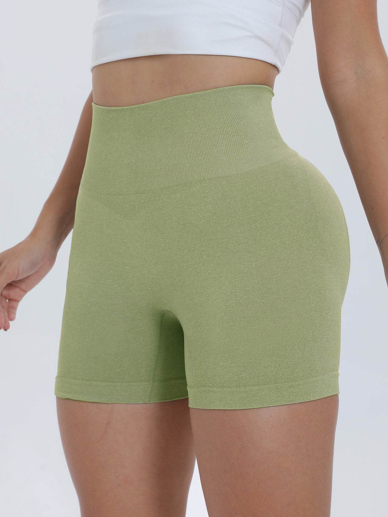 High Waist Active Shorts - Hovatok