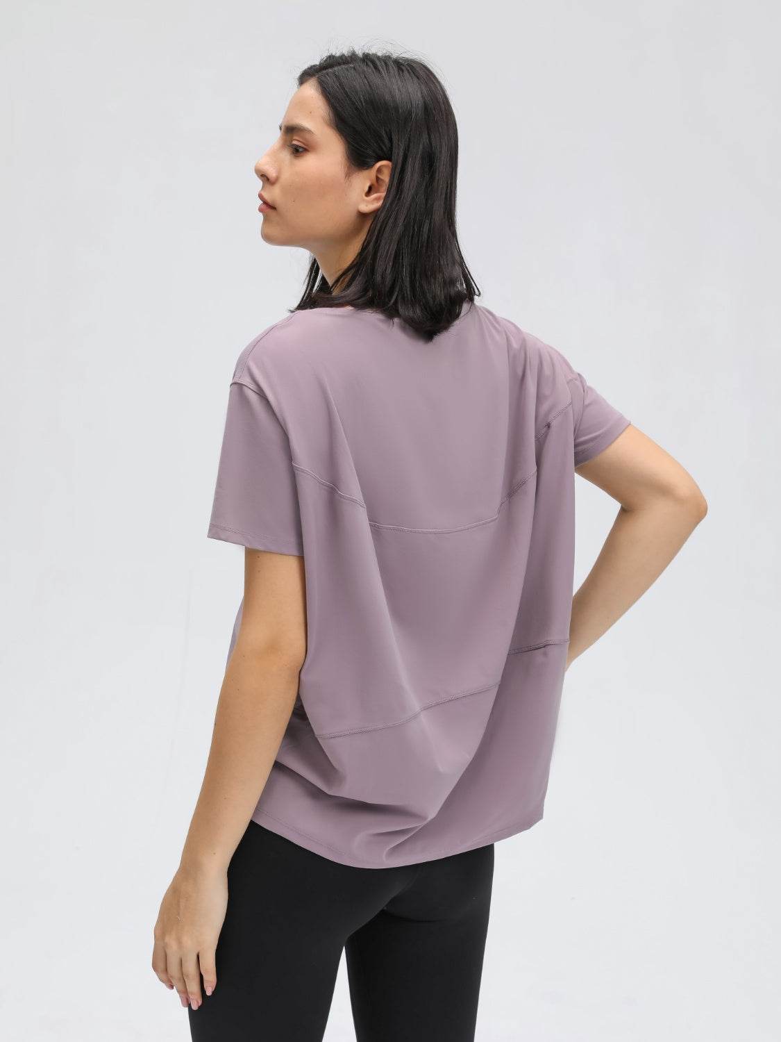 Millennia Round Neck Short Sleeve Active T-Shirt - Hovatok