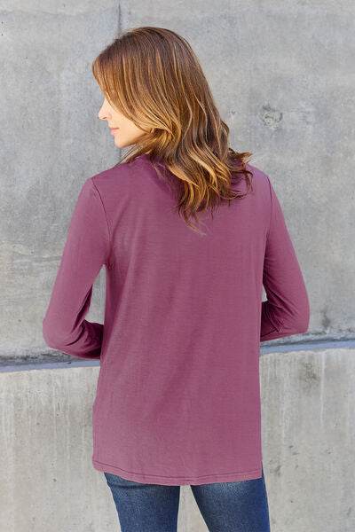 Basic Bae Full Size Round Neck Long Sleeve Top - Hovatok