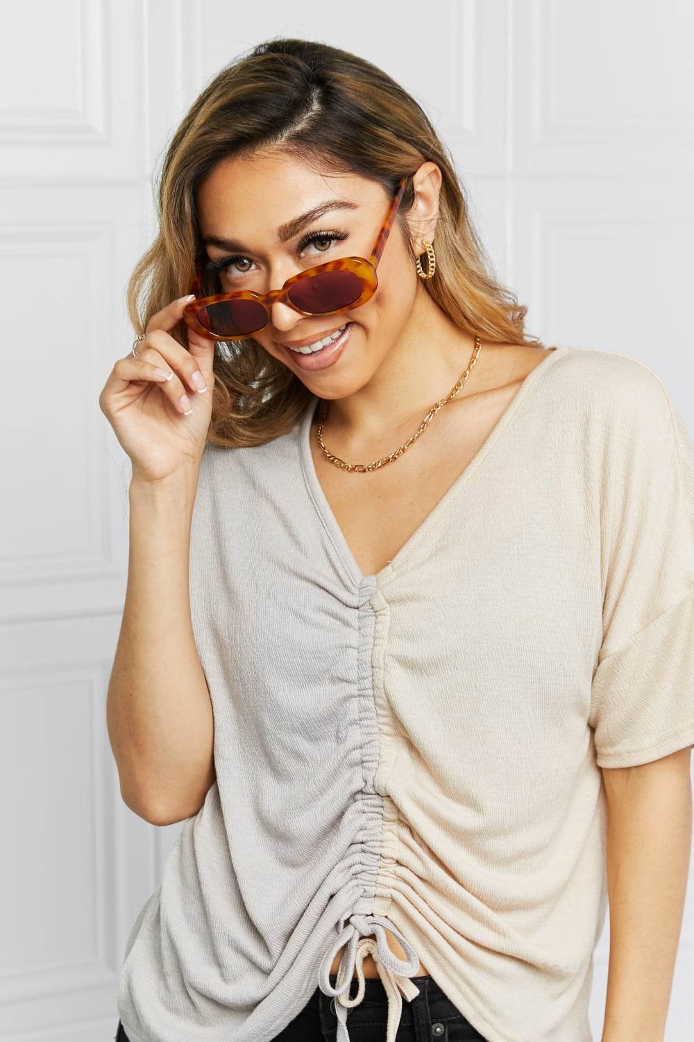 Oval Full Rim Sunglasses - Hovatok