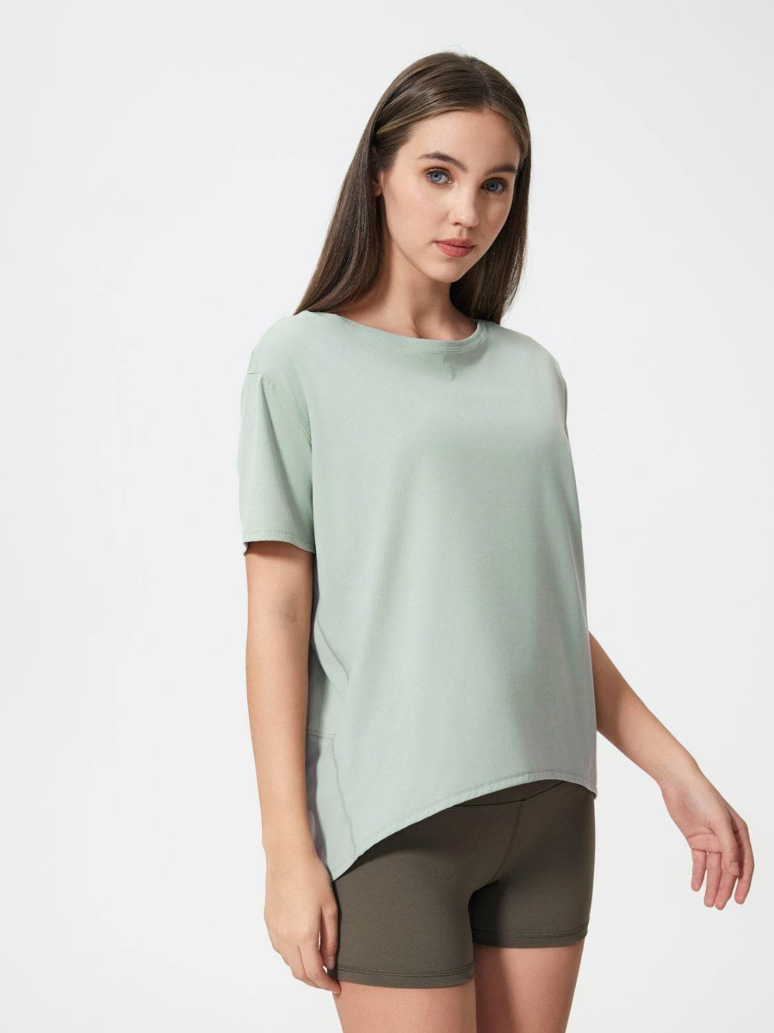 Millennia Round Neck Short Sleeve Active T-Shirt - Hovatok