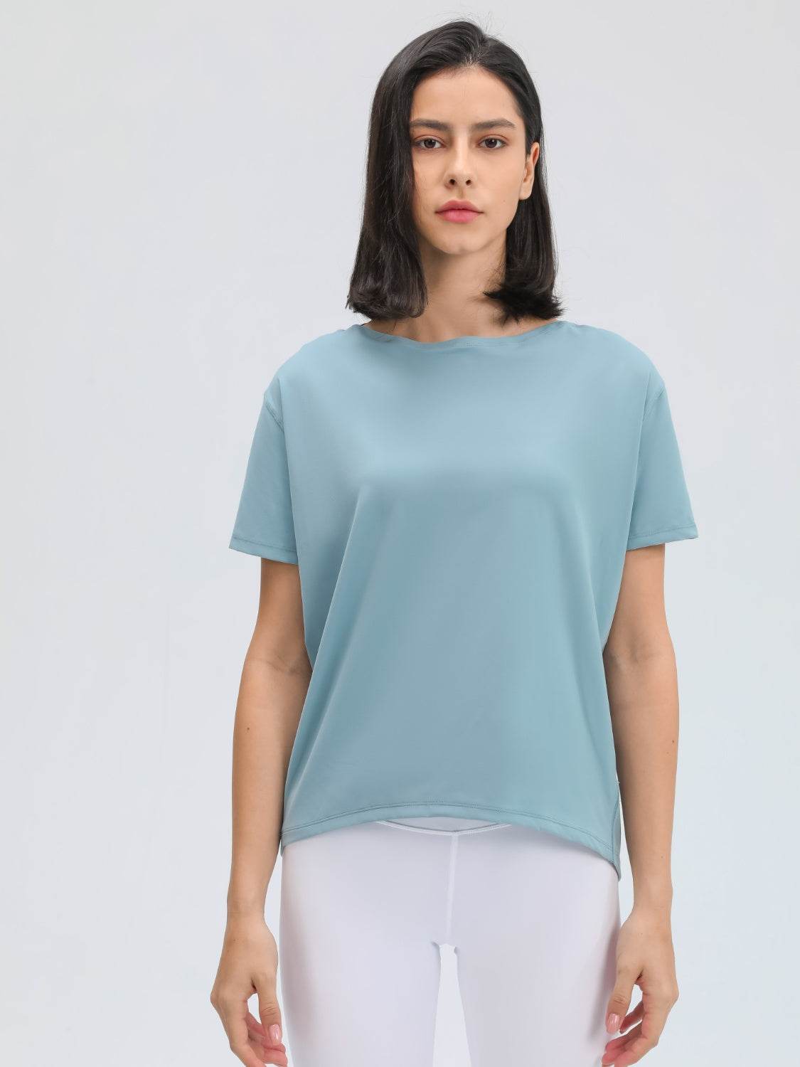 Millennia Round Neck Short Sleeve Active T-Shirt - Hovatok