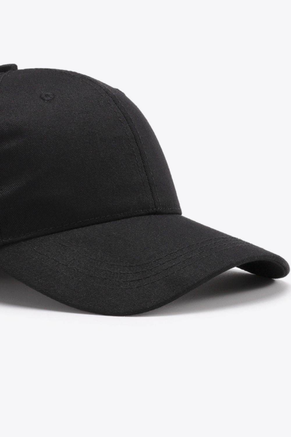Plain Adjustable Cotton Baseball Cap - Hovatok