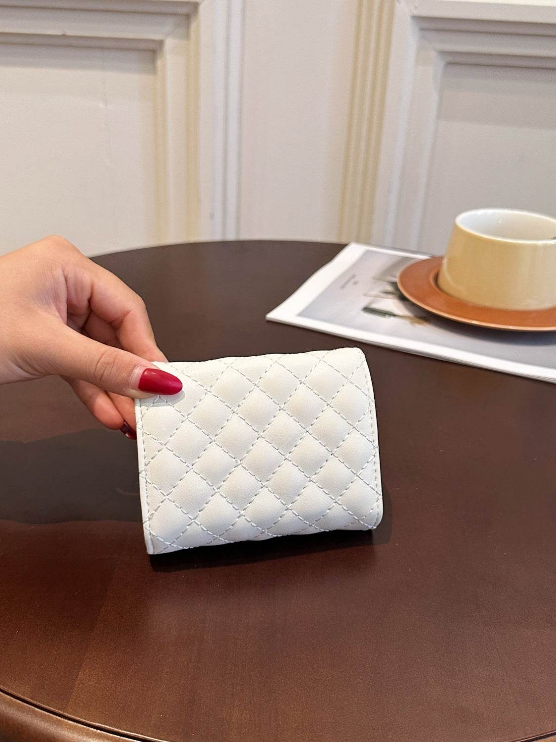 PU Leather Solid Color Wallet - Hovatok