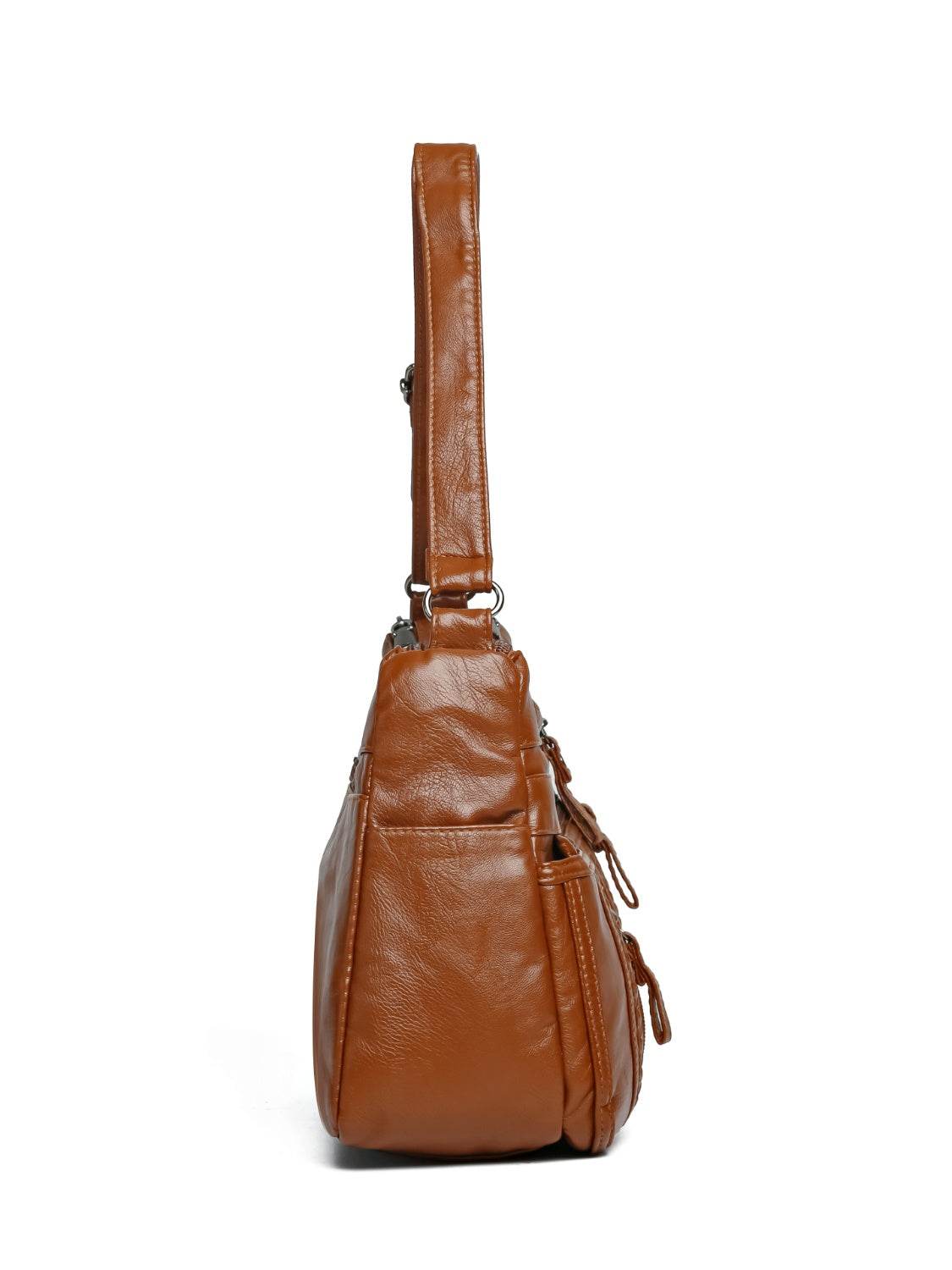 PU Leather Adjustable Strap Shoulder Bag - Hovatok